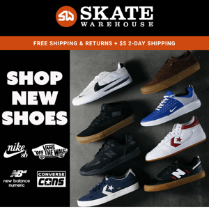 New Shoes From Nike SB, Vans, and More!