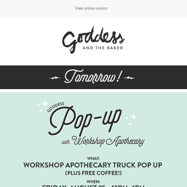 Workshop Apothecary is Popping Up at our Superior/Wells Location