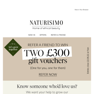 Want to WIN £300 to spend with us?