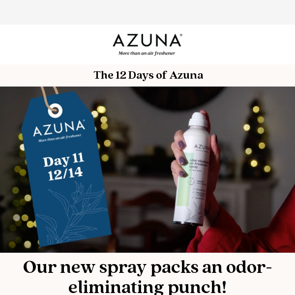 Day 11: 25% off the new cleaning spray you can’t live without.