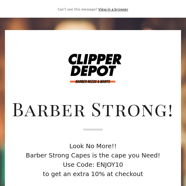 Clipper Depot - 🚨 NEW 🚨 Barber Salon LV Cape available online