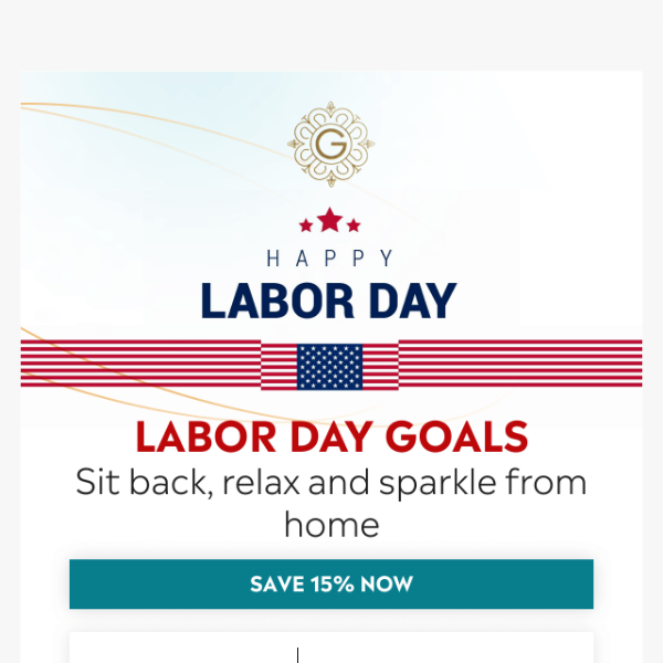15% Labor Day sale
