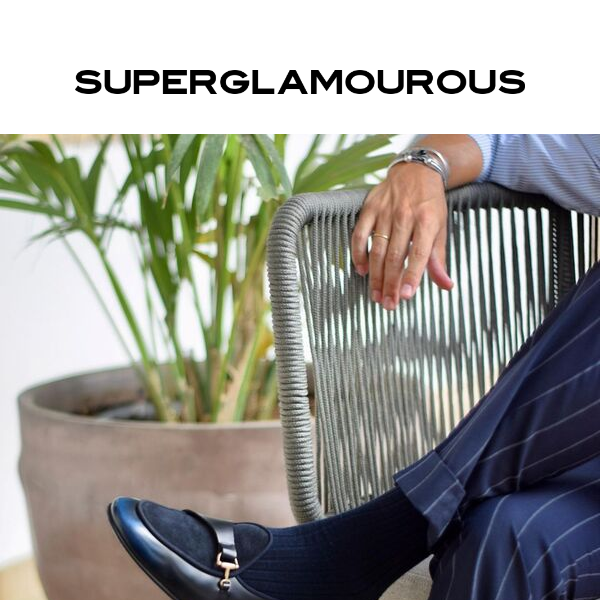 SUPERGLAMOUROUS Louis Velukid Slippers Blue