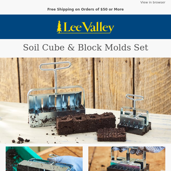 Soil Cube & Block Molds Set – A Smart Way to Start Your Seedlings