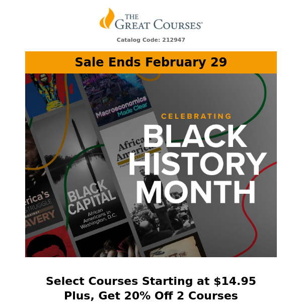 Learn More About Black History - Courses Starting at $14.95
