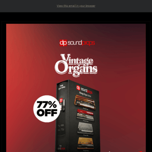 🔥 Get 77% Off Vintage Organs by Sound Props