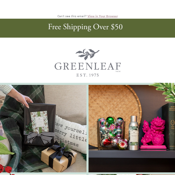 Get ready for the holidays with Greenleaf! ❤️