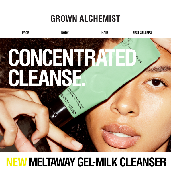Meet the NEW Meltaway Gel-Milk Cleanser