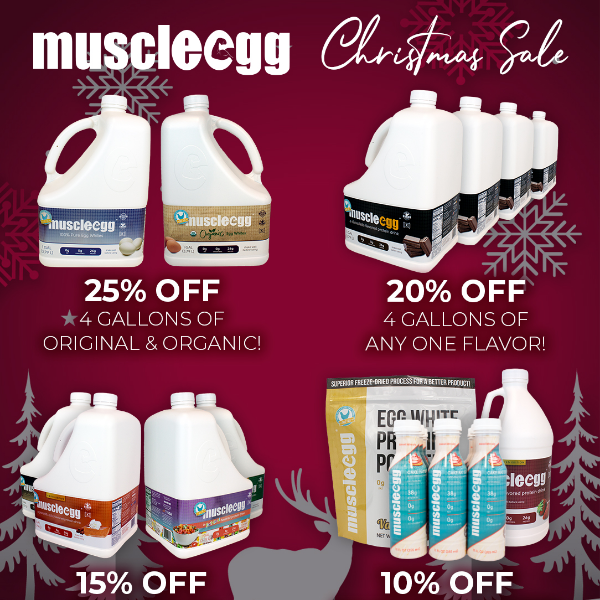 Up to 25% Holiday Savings at MuscleEgg