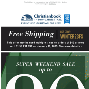 Free Shipping + Super Weekend Sale ~ Up to 80% off
