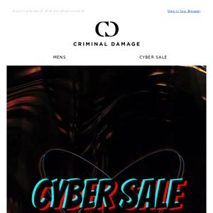 CYBER SALE CONTINUES...