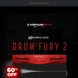🕛FINAL CALL: 60% Off Drum Fury 2 by Sample Logic!