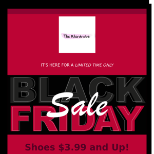 $3.99 And Up Shoes and Handbags Going Fast