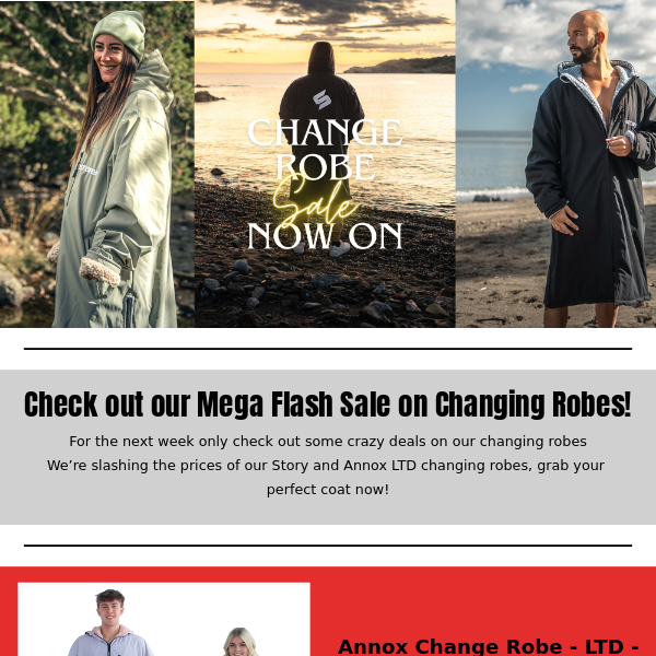 Flash Changing Robe Sale!