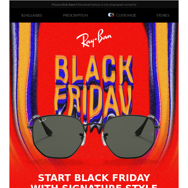 Black Friday | Go iconic with 30% off - RayBan