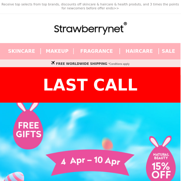 Last Call on 5 Rewards for Easter Sale!