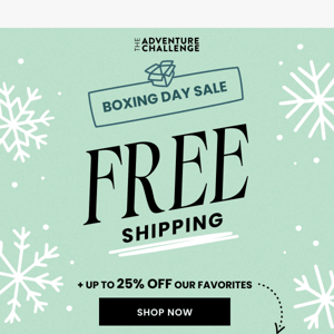 Free shipping!📦💨 Boxing Day Sale