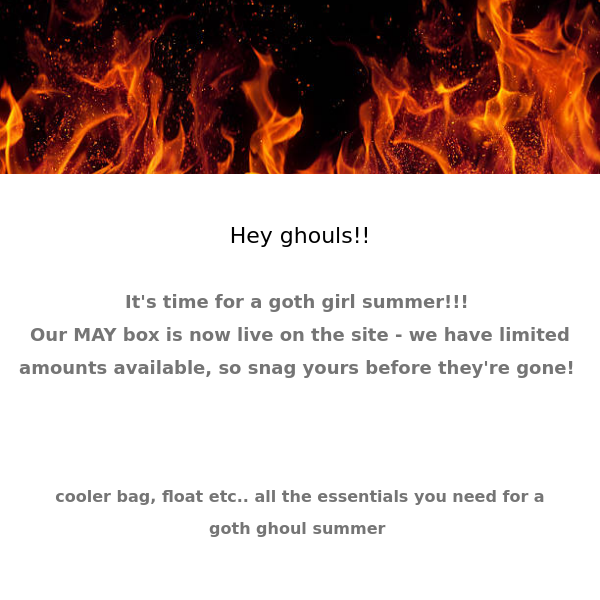 HOT GHOUL SUMMER - MAY BOX REVEAL