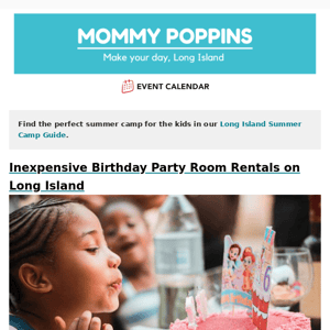 Inexpensive Birthday Party Room Rentals on Long Island