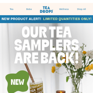 Our Tea Samplers Are Back!