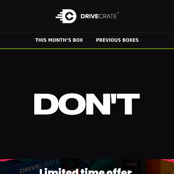 Get DriveCrate without a subscription!