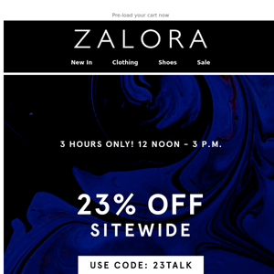 Saturday Special: 23% off SITEWIDE 🙌