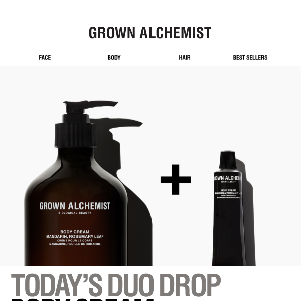 Daily Duo Drop: Body Cream + Bonus Travel Size