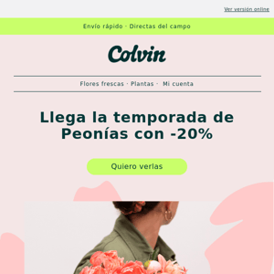 PEONÍAS: nueva colección con -20%