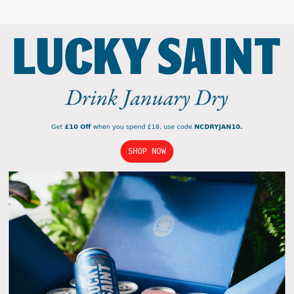 Hey There, here's £10 Off Lucky Saint🍺