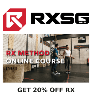 Get 20% off Rx Method Online Course 📚