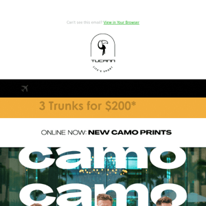 Online now: NEW CAMO PRINTS