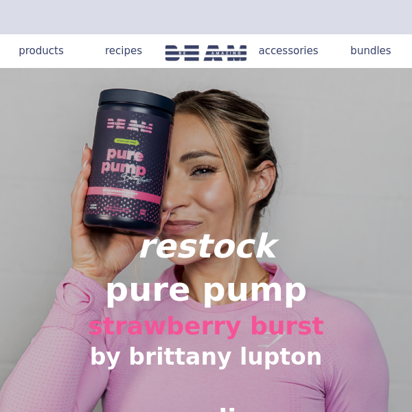 brittany lupton's pure pump is live
