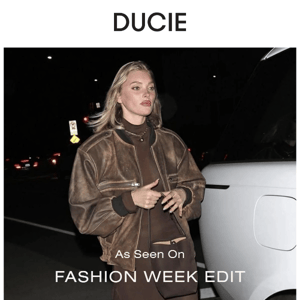 As Seen On | Fashion Week Edit!