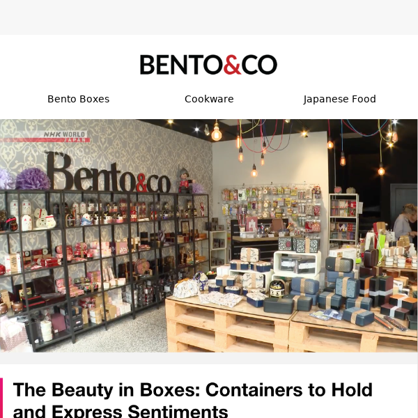 Bento&co feat. in NHK's "Core Kyoto"