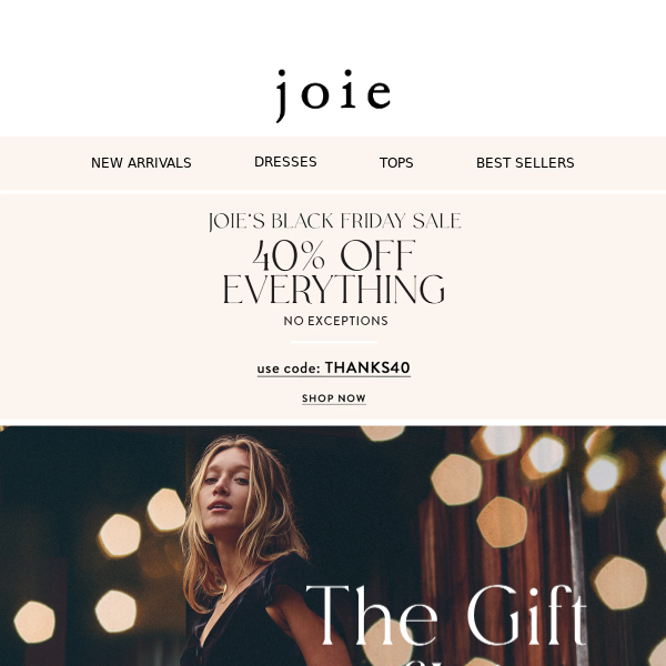 Time for Presents + 40% Off Sitewide