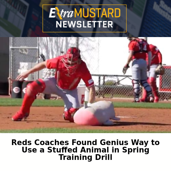 See How the Reds Used a Stuffed Animal at Spring Training