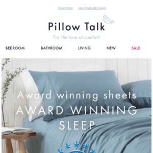 Award winning sheets…