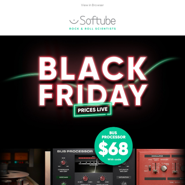 Black Friday starts now: Bus Processor only $68 with code. 🖤