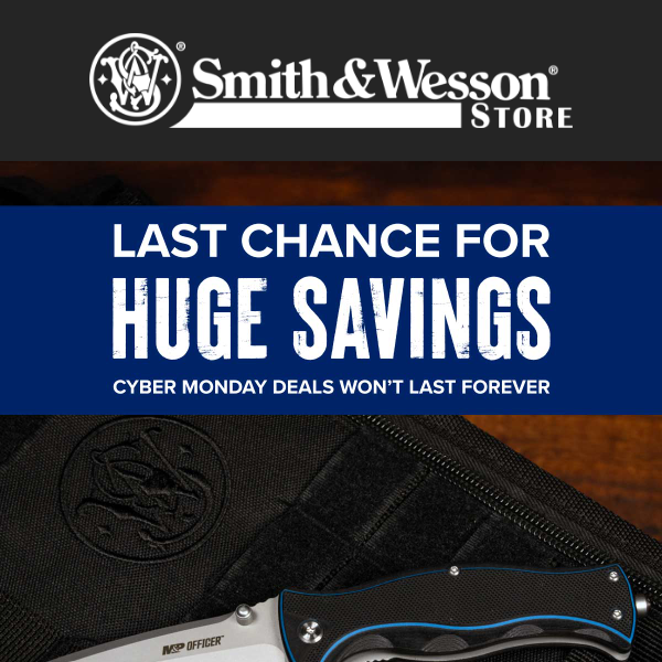 Last Chance! 60% OFF Smith & Wesson Products