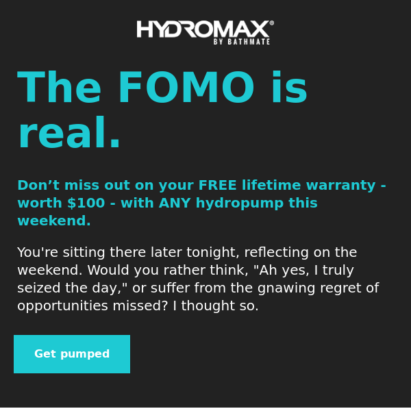 The FOMO is real…