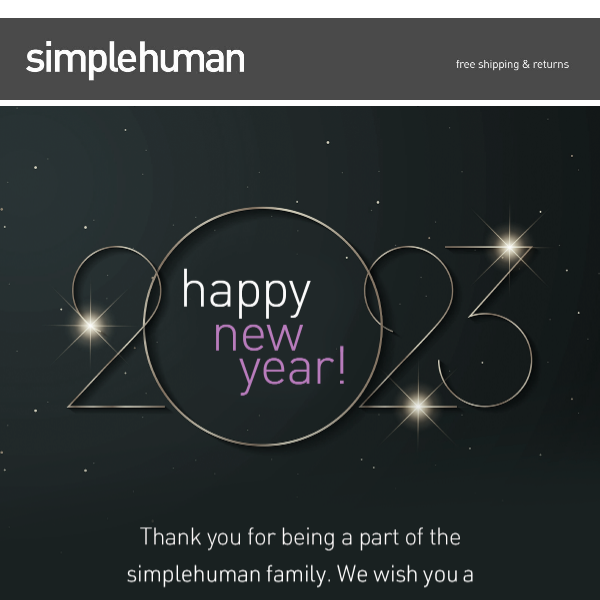 Happy New Year from simplehuman!