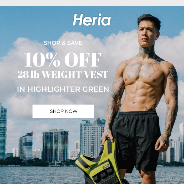 🌿 Save on HL Green Weight Vests 🌿 - Chris Heria