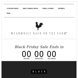 Black Friday: The Final Countdown!