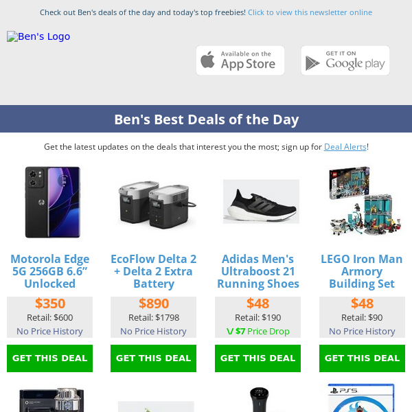 Ben's Best Deals: Solo Stove Giveaway - $25 Adidas Shoes - $350 Moto Edge 256GB - $21 Lee Jeans