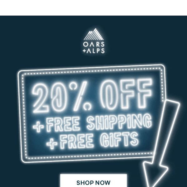 Did Someone Say 20% Off + Free Gifts?