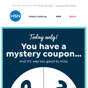 HSN, You Have a Mystery Coupon! 🔮