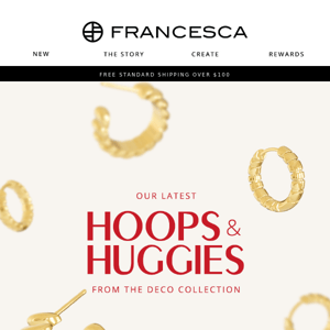 ❤️ Deco Hoops & Huggies to love...