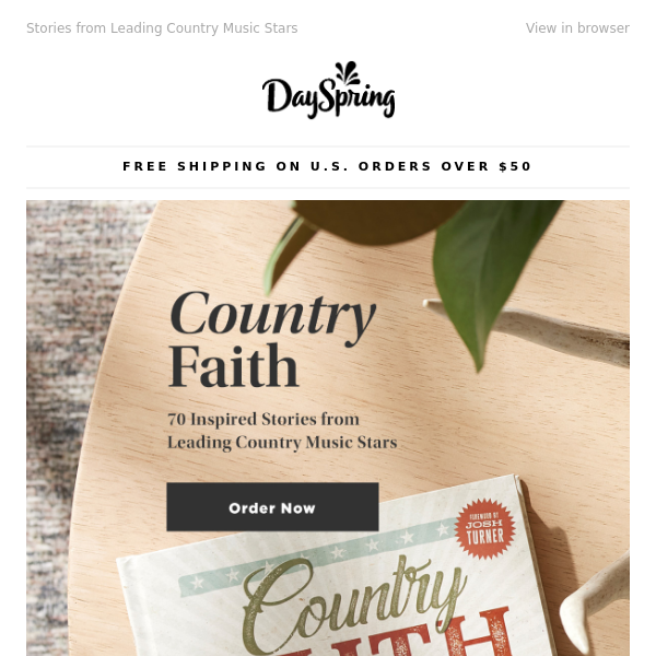 Be Inspired by Our New Book 'Country Faith'