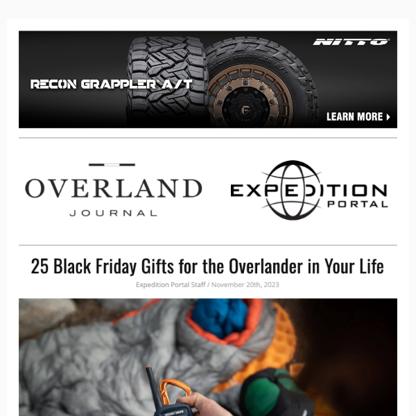 Overland Black Friday Gifts, Sea to Source Adventures by Columbia, Kenyan Overland, Delica Adventure, New 2025 Ramcharger, Overland Journal Special
