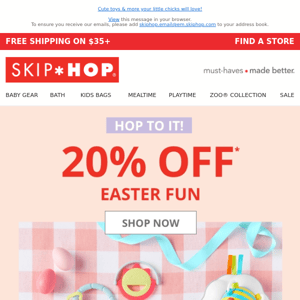 Limited Time Only! 20% Off Easter Basket Fun! 🐣